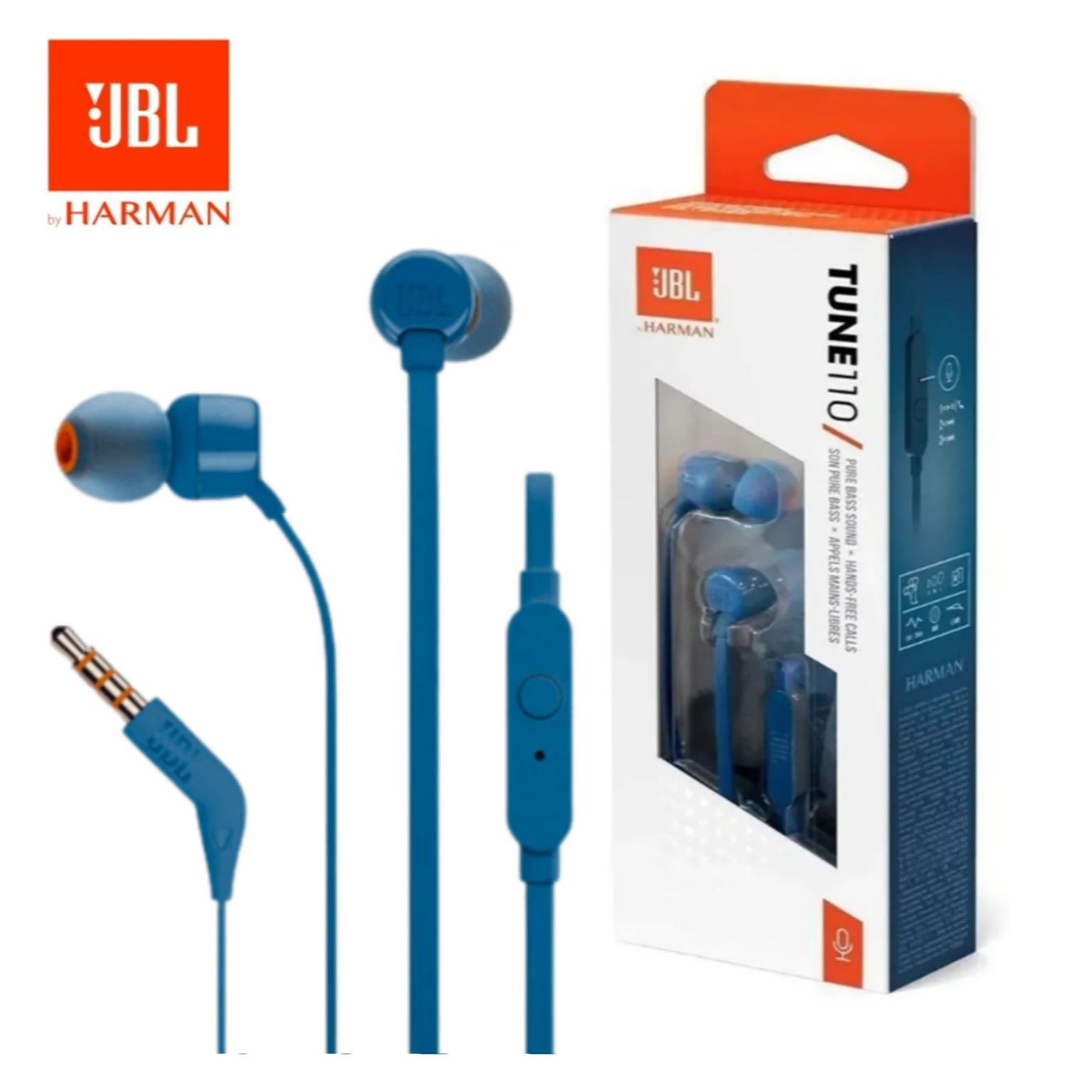 Audífono JBL TUNE 110 Micrófono Conector 3.5mm